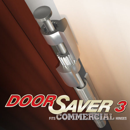 Free Shipping 2-Pack Door Saver 3 Hinge Pin Door Stop in Satin Nickel Finish 